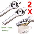 Manual Lemon Squeezer Heavy Duty Stainless Steel Press Hand Lime Citrus Juicer