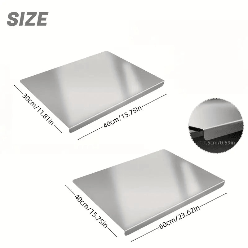 Stainless Steel Cutting Board for Kitchen - Large 304 Chopping Boards, Suitable for Meat Vegetables Bread and Baking,Kitchen Accessories.