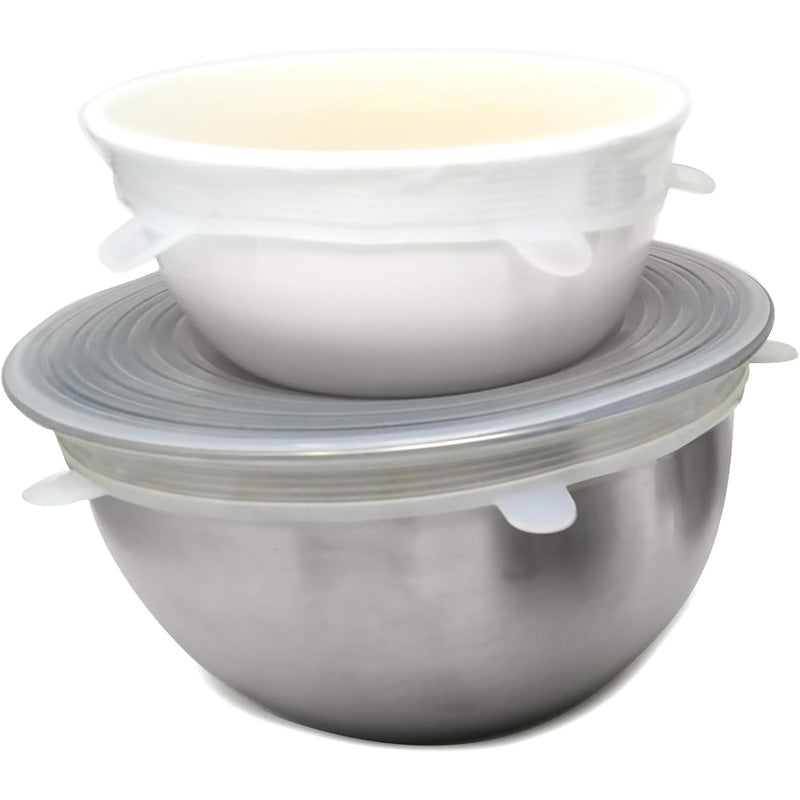 Kitchen Microwave Food Cover with 6 Silicone Lids, Extension Lid, Bowl Lid, Elastic Silicone Lid, Universal Adaptability Lid