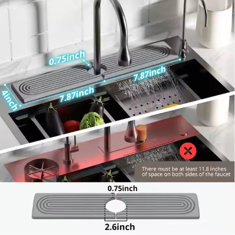 Diatomaceous Earth Sink Tray Stone Home Sink Caddy Kitchen Instant Dry Sink Organizer