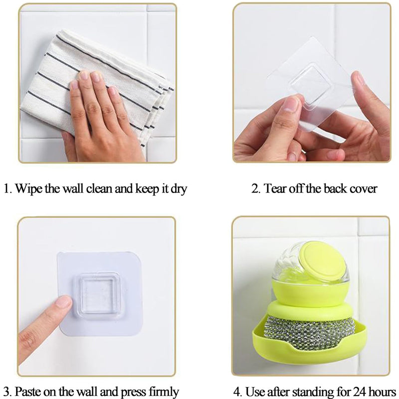 Stainless Steel Scrubber, Multifunctional Pot Dish Wash Brush for Home Commercial Kitchens, Removes Oil and Food Remnants from a Variety of Pots and Pans