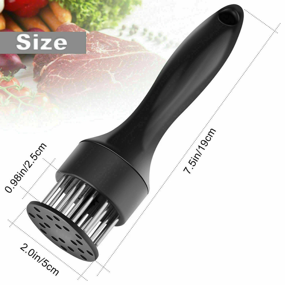 Stainless Steel Meat Tenderizer 21-Pin Beef Pork Kitchen Cooking Needle Tool