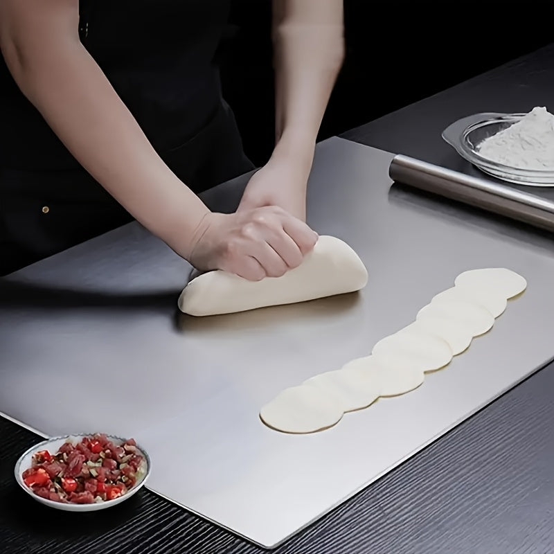 Stainless Steel Cutting Board for Kitchen - Large 304 Chopping Boards, Suitable for Meat Vegetables Bread and Baking,Kitchen Accessories.
