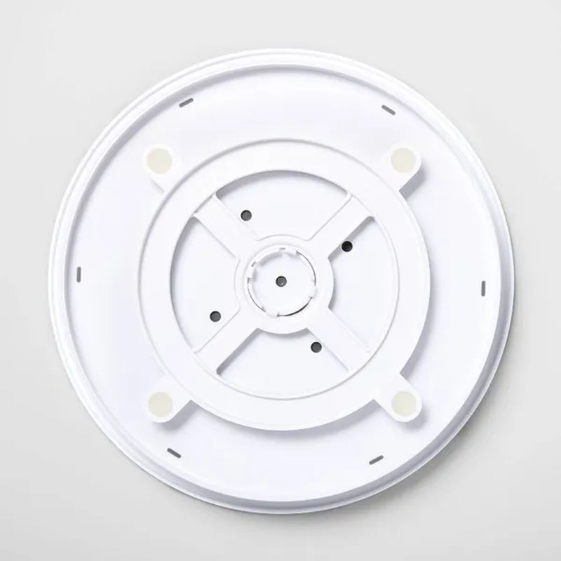 10" Lazy Susan Turn Table: Non-Slip Kitchen Organizer, Spice & Pantry Storage, White Plastic