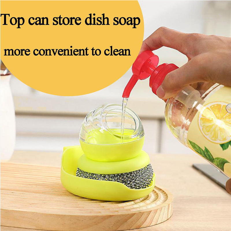 Stainless Steel Scrubber, Multifunctional Pot Dish Wash Brush for Home Commercial Kitchens, Removes Oil and Food Remnants from a Variety of Pots and Pans